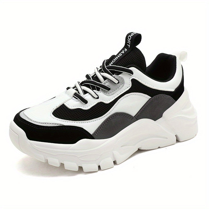 Platform Chunky Sneakers Thick Sole Breathable Running Shoes