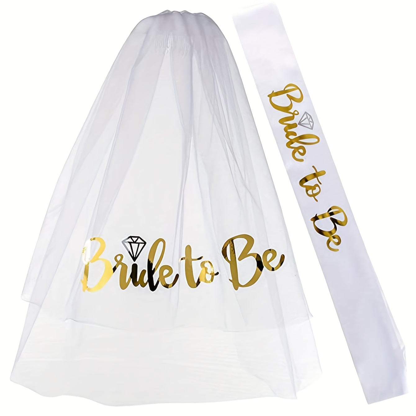 2pcs Wedding Party Headband & Straps Bridal Gift Engagement