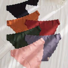 7pcs Scallop Trim Seamless Intimates Panties Women's Lingerie