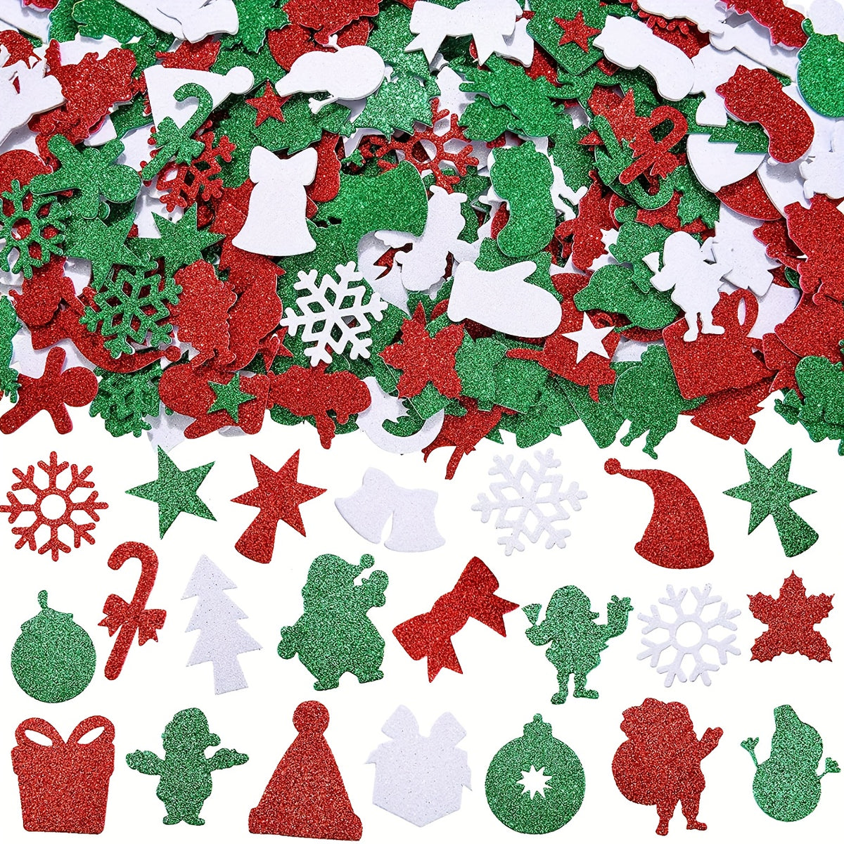 DIY Christmas Stickers 32 Shapes Self Adhesive Children Party Stickers