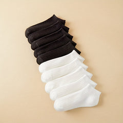 10 Pairs Women's Soft Lightweight Ankle Socks Solid Colors