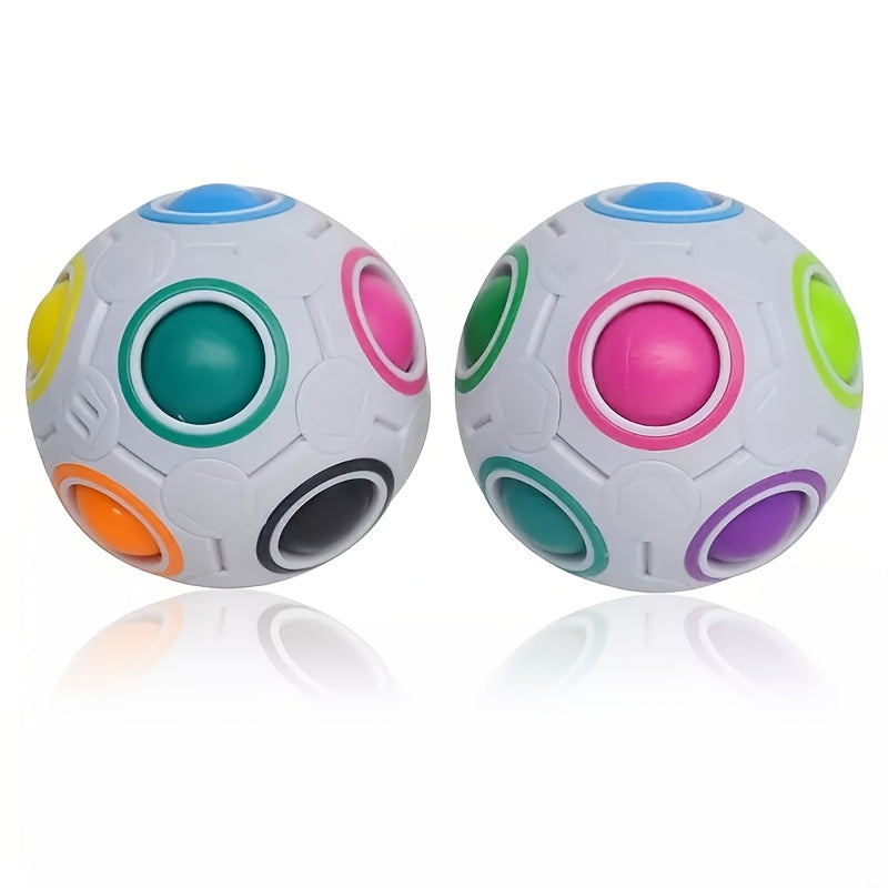 Rainbow Ball Puzzle Toy for Speed Cubers & Fidget Fans