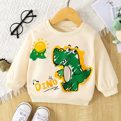 Baby Boys Dinosaur Graphic Pullover Sweatshirt
