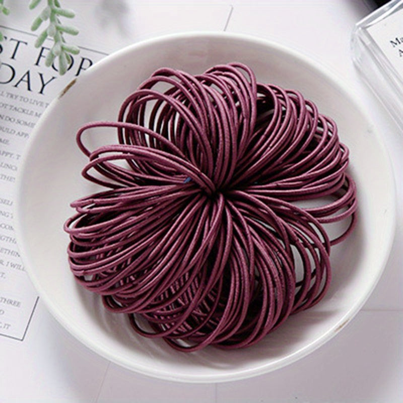 50pcs Colorful Elastic Hair Bands Women Headband Hair Accessories