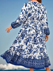  Women's Floral Print Maxi Dress