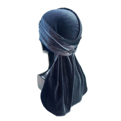 Corduroy Elastic Turban Solid Hijab Hat Head Wrap Head Scarf