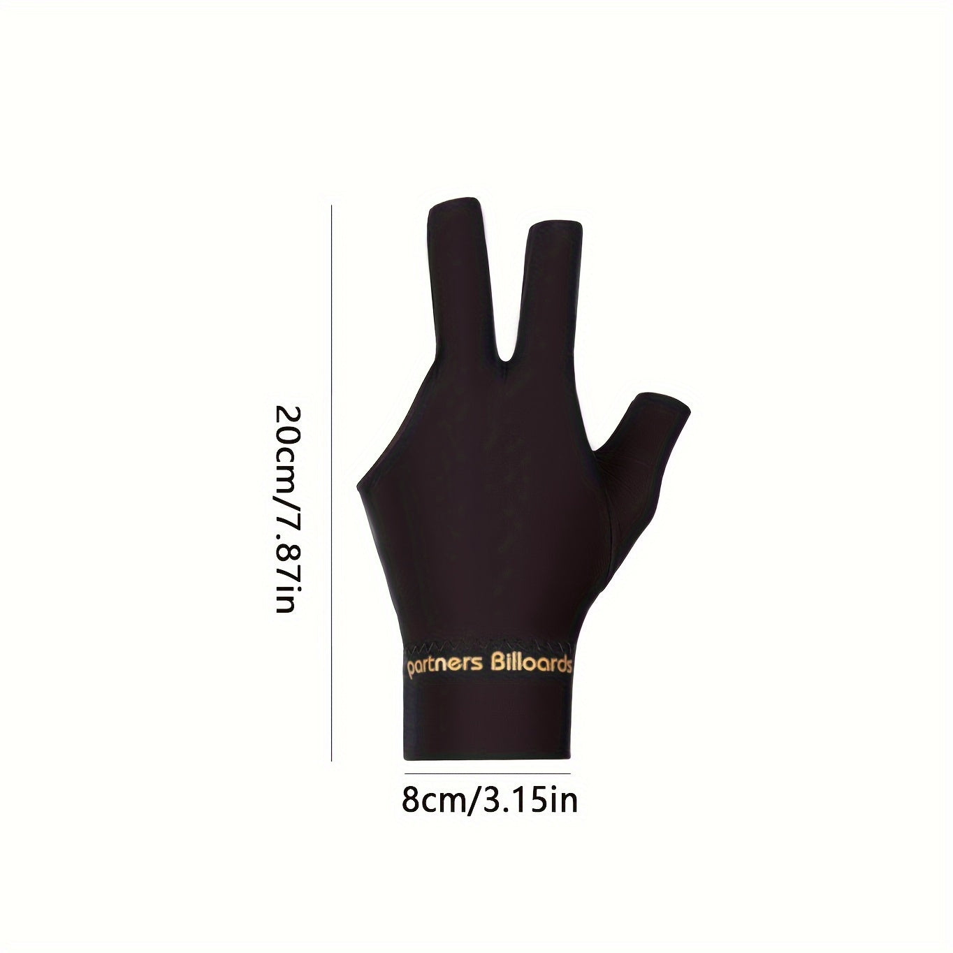1pc Billiard Three finger Glove Cotton Glove With Non slip Sticker Left Hand