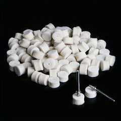 100pcs Wool Felt Buffing Pad 13mm with 2 Shank