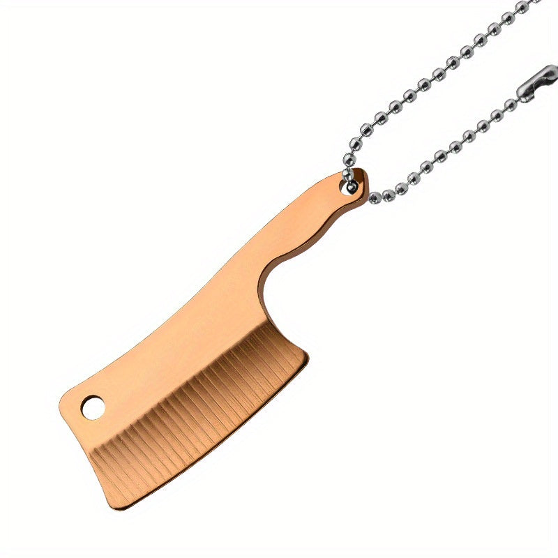 Stainless Steel Mini Kitchen Keychain Pendant Unopened Edge