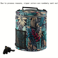 Cylindrical Yarn Storage Bag Large Capacity Portable Tote Bag