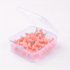 20pcs Transparent Steel Pointed Nails for Cork Board Wall Fabric Boards