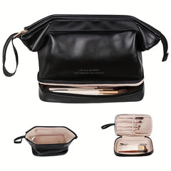 Double Layer Travel Cosmetics Wash Bag Portable Storage Bag