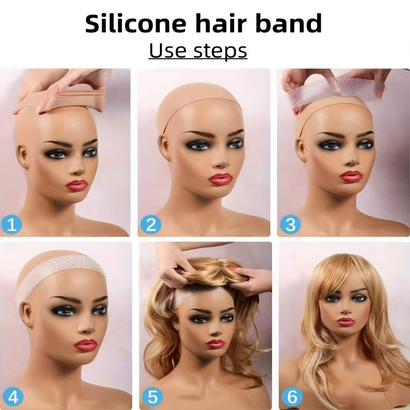 Silicone Wig Band Non Slip Adjustable Comfort Elastic Wig Band