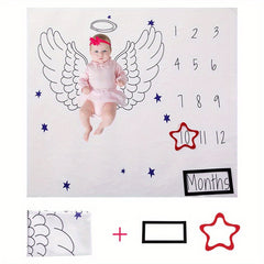 Soft Photography Blanket for Monthly Hundred Days Baby Photo Background