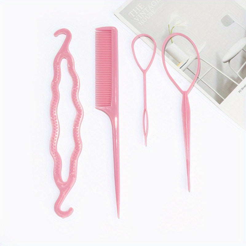 Magic Hair Styling Accessories Kit Hair Loop Hair Braiding Tool Comb