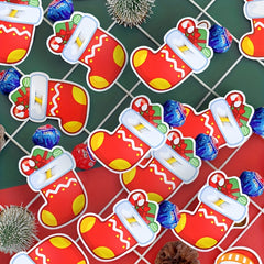 50pcs Christmas Stocking Lollipop Decorations for Family Party