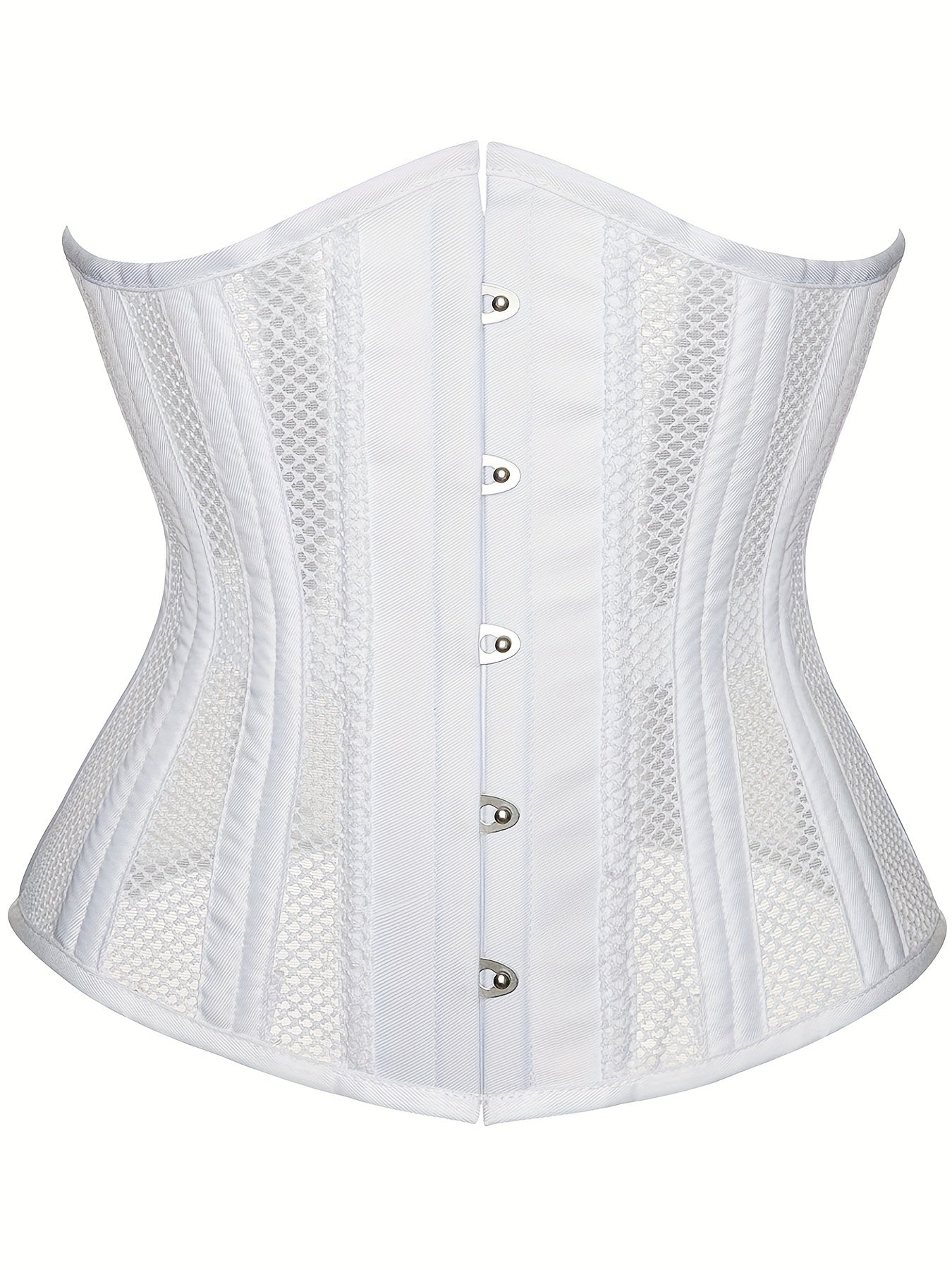 26 Steel Boned Plus Size Lace Up Corset Waist Training Shapewear