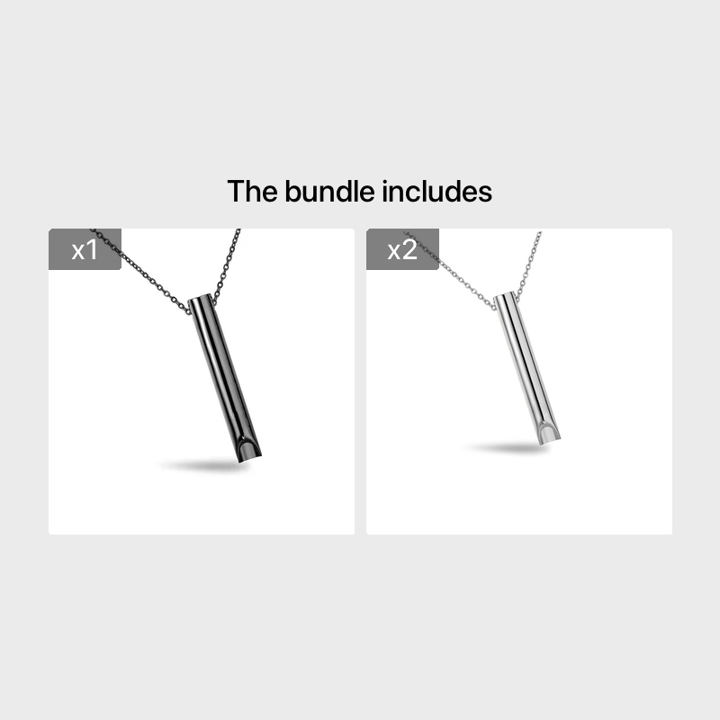 Punk Steel Necklace for Meditation Anxiety Relief Yoga Men