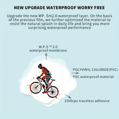 50pcs Waterproof MTB Stickers for Bottles Cars Laptops Durable Outdoor Decals