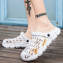 Men's Closed Toe Water Clogs Sandals Soft Sole