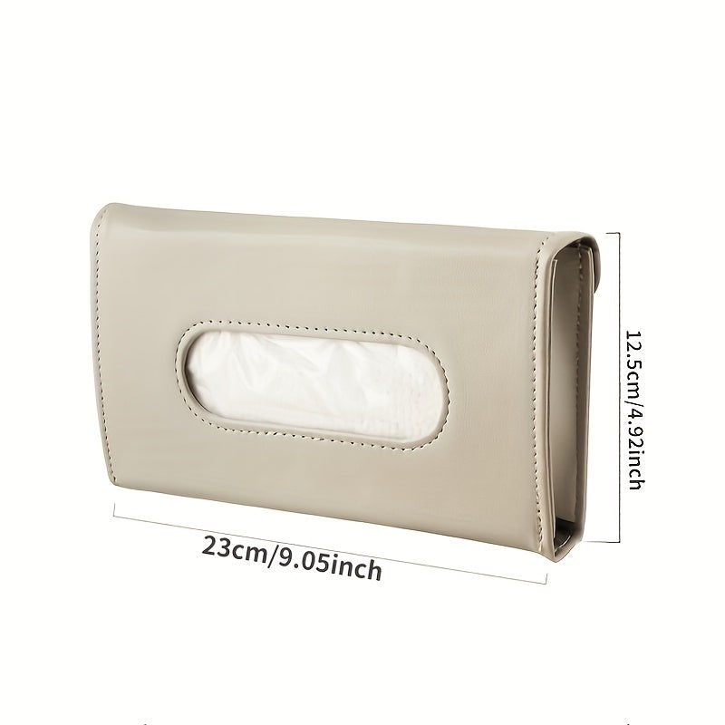 Car Tissue Box Sun Visor Draw Paper Bag