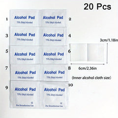 10pcs Alcohol Cleaning Wipes for Jewelry, Phone Screen