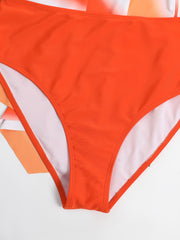  Vacay Swimsuit Set Women's Plus Strip Wrap Dress & Panty 2pcs