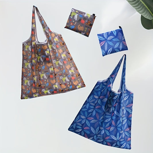Reusable Grocery Bags With Handles Foldable Washable Shopping Bags Waterproof