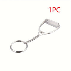 5pcs Outdoor Stirrup Keychain Hanger Tool Alloy Accessories