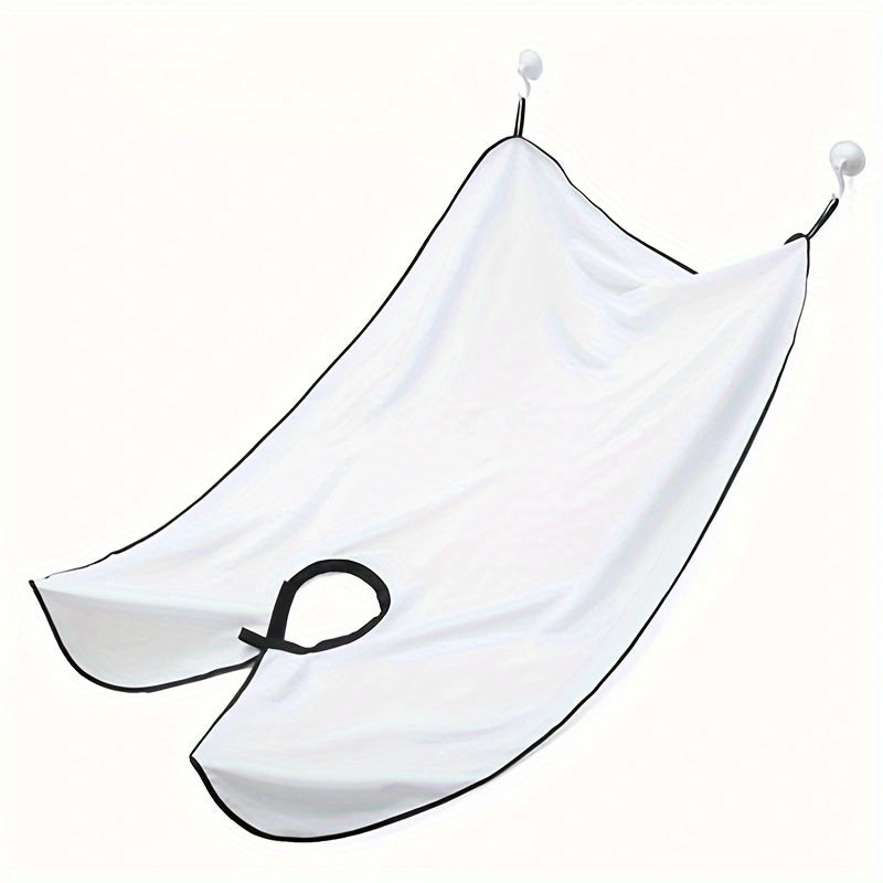 Men's Beard Scraping Shaving Bib with Extra Wide Tie