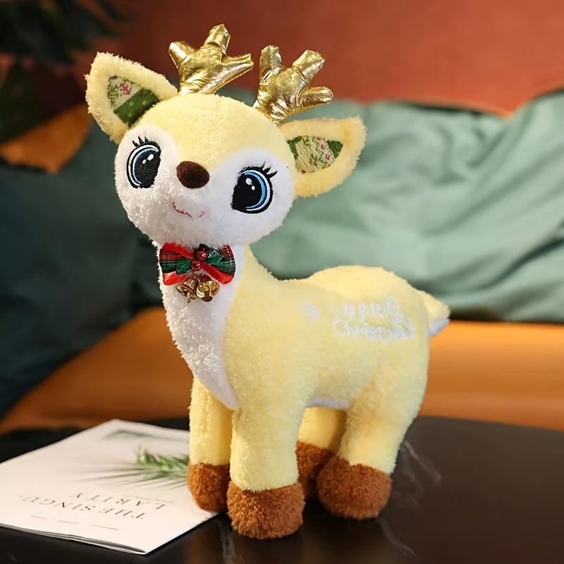 Christmas Elk Plush Toy Doll Plum Deer Fawn Holiday Decoration Gift