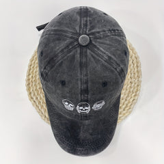 Unisex Breathable Adjustable Baseball Cap with Three Skull Pattern