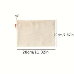 1pc Cotton Fruit Mesh Bag Drawstring Mouth Bag Storage