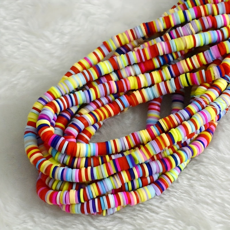 7mm Soft Ceramic Beads for Bracelets Necklaces Mixed Women's Accessories
