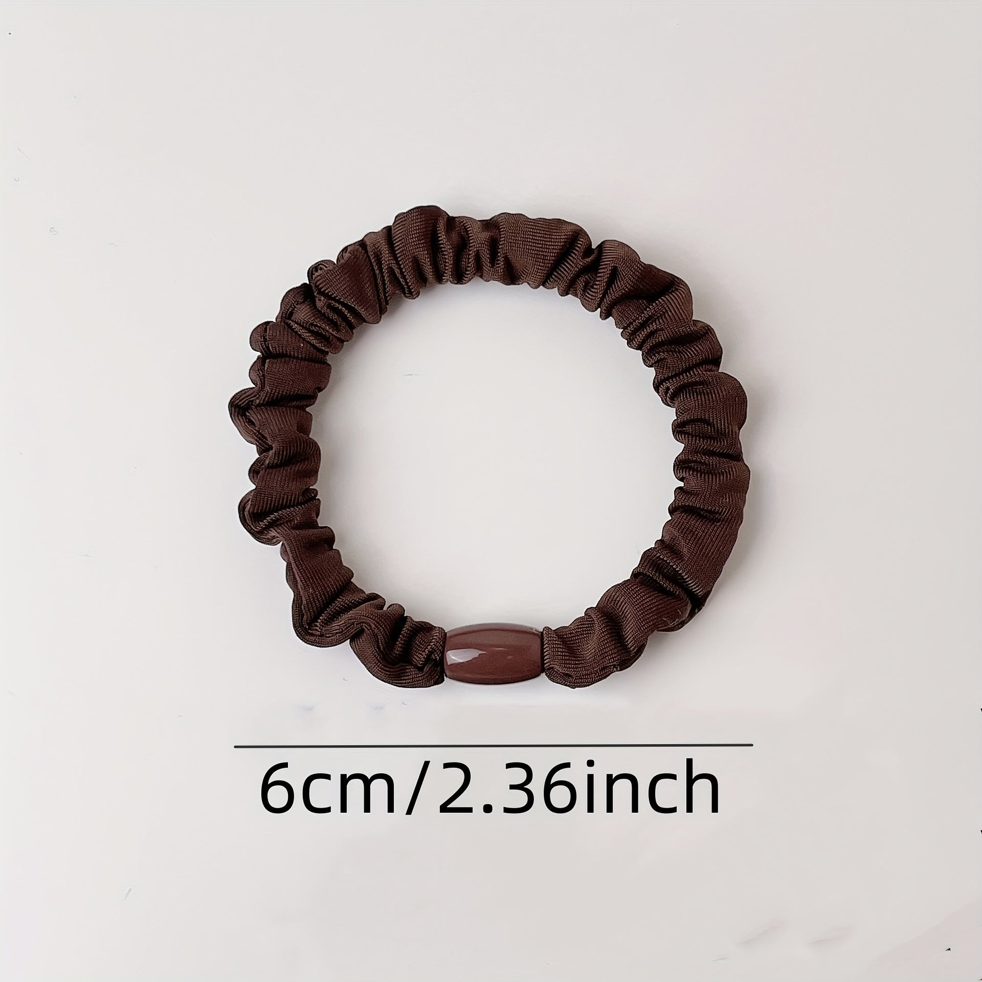 9pcs Solid Skinny Scrunchies Hair Tie For Women Girls