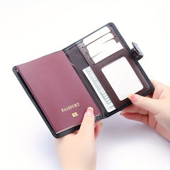 Vintage Solid Coin Purse Bifold Clutch Wallet Credit Card Case