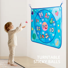Kids Water Painting Mat - Reusable Drawing Mat with Shapes - Non Toxic Canvas