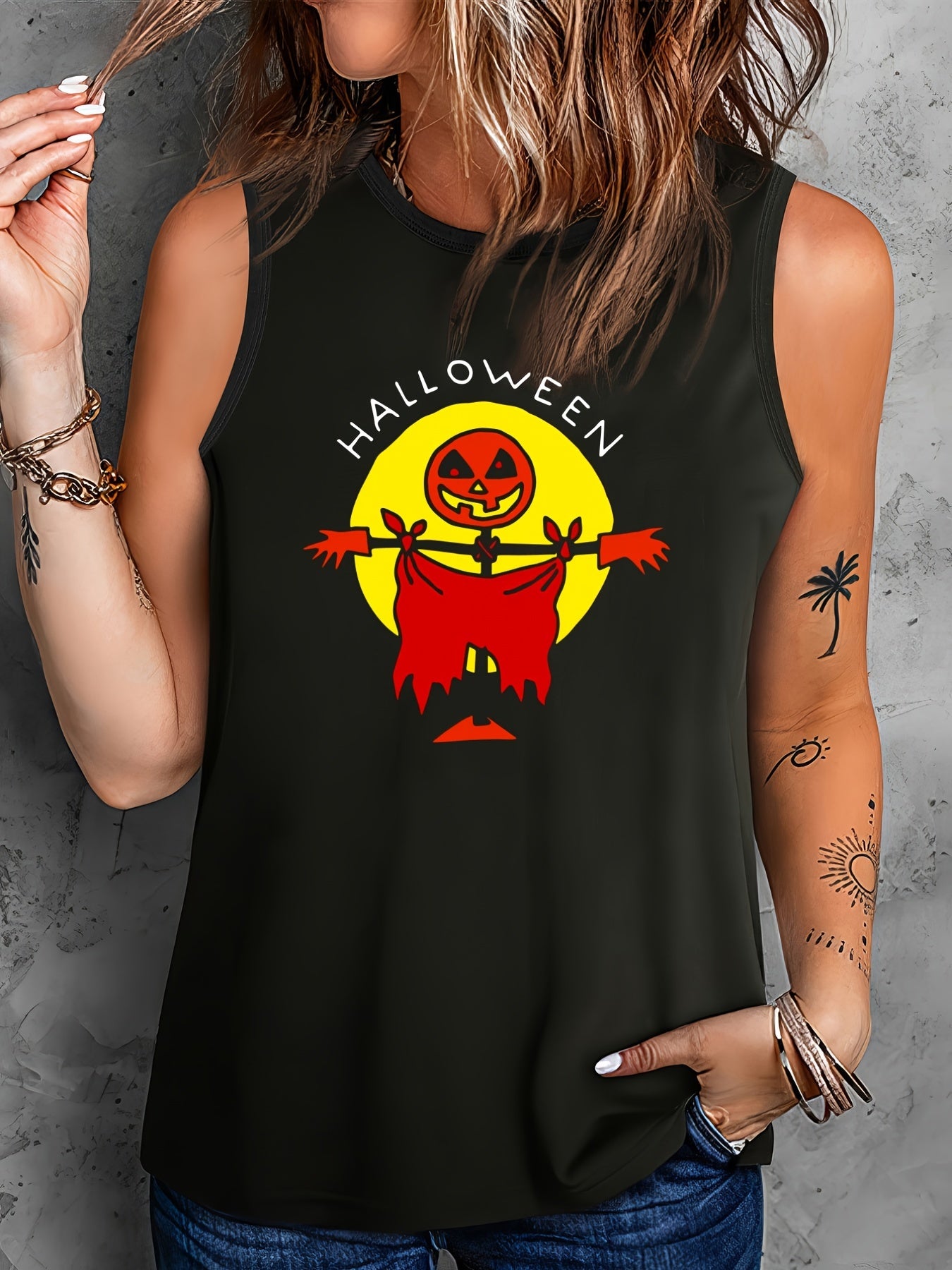 Plus Size Graphic Print Tank Top for Women