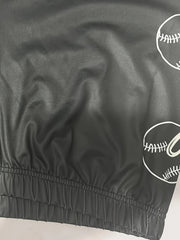  Women's Baseball Heart Print Leggings