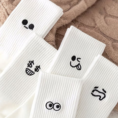 5 Pairs Women's Cartoon Print Socks