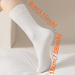 Men's Cotton Crew Sports Socks Breathable Comfortable 1 Pair or 10 Pairs