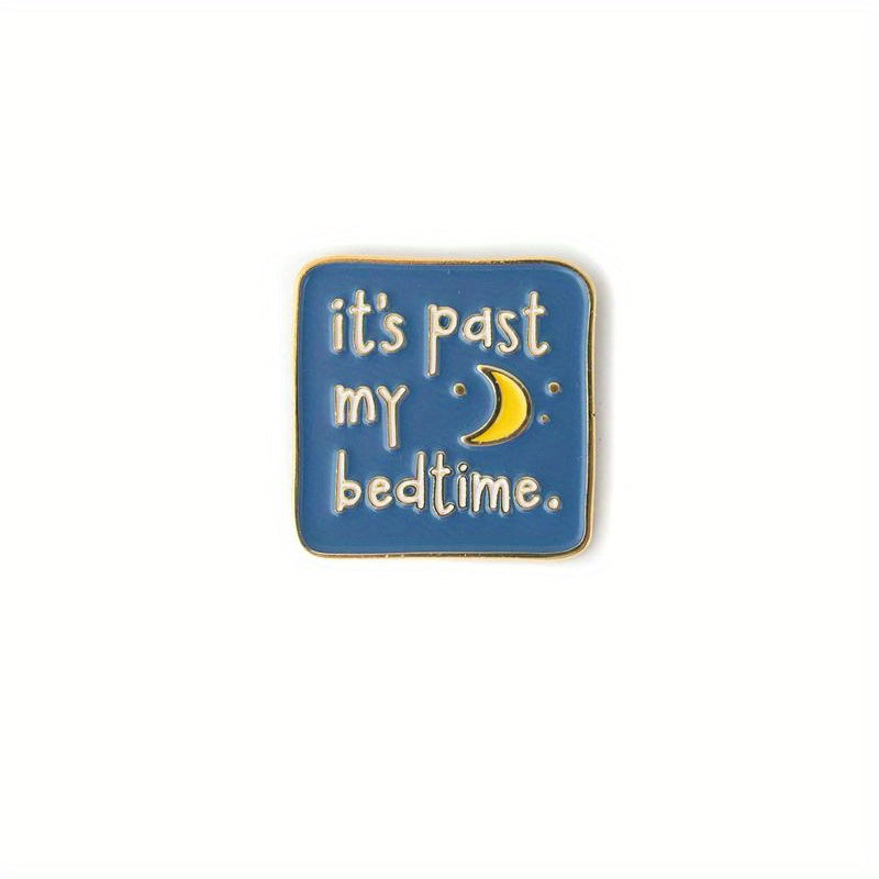 2pcs Past My Bedtime Enamel Pin Sleep Pin Not Awake Pin Bedtime Pin Moon Tired