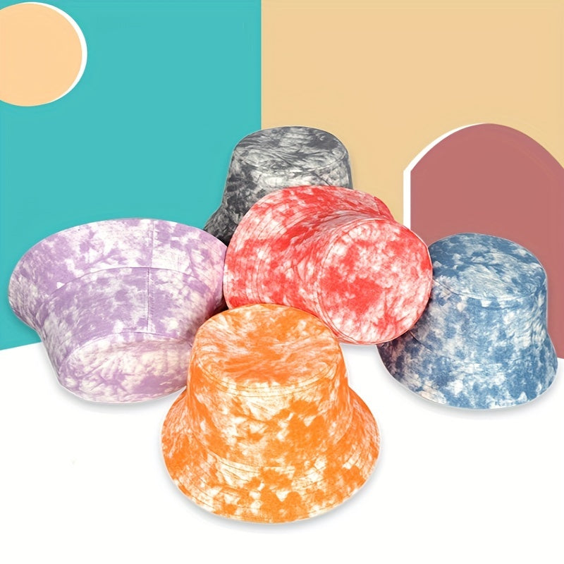 Tie Dye Bucket Hat Sunshade Beach Vacation