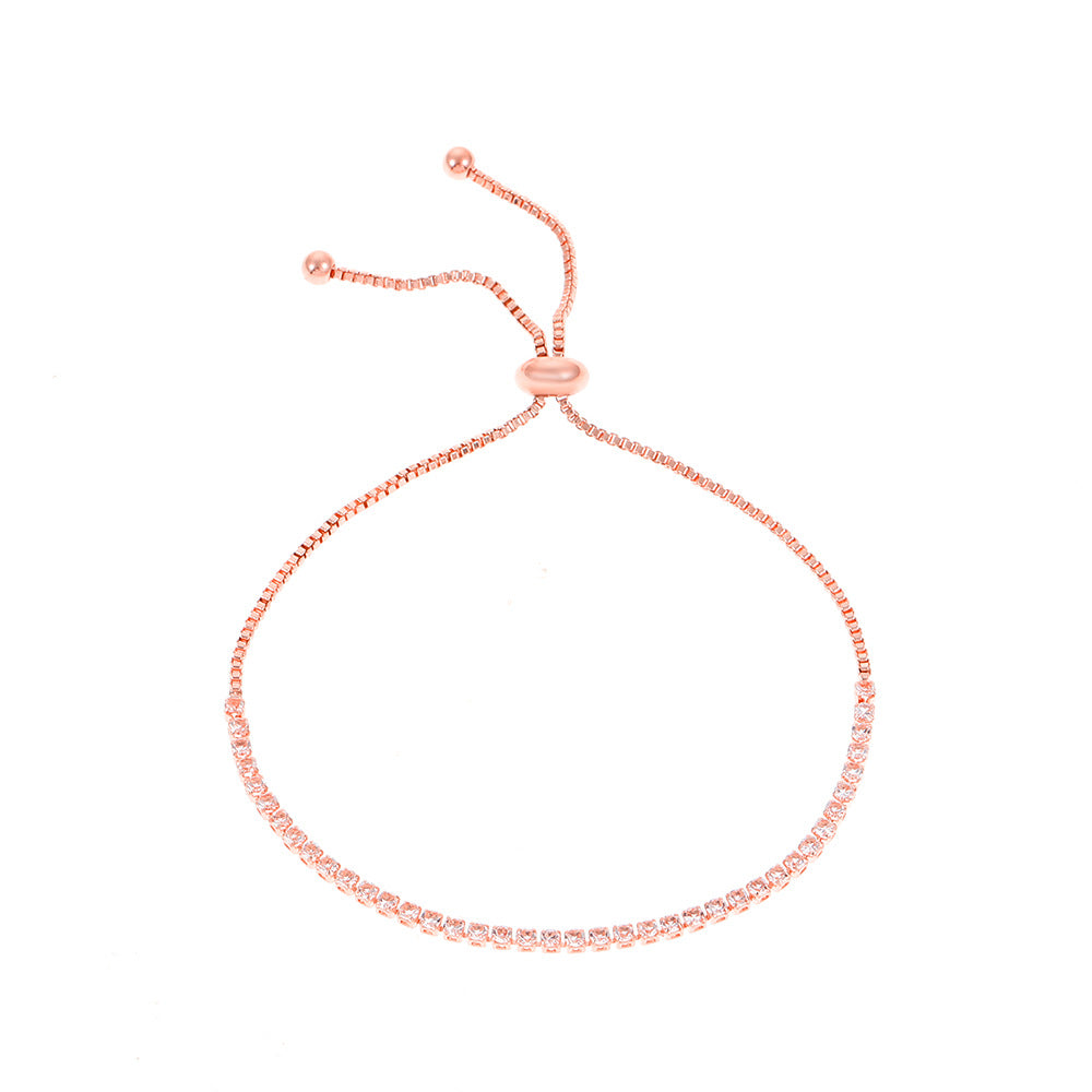 Dainty Bracelet Rhinestone Claw Link Chain Ladies Clothing Accessories