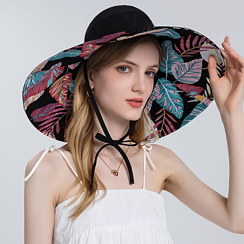 Foldable Wide Brim Sun Hat UV Shade Cap Women Camping Fishing