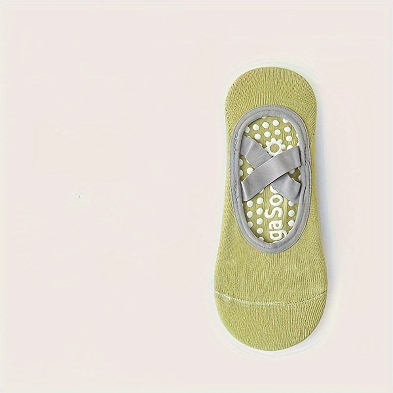 Women's Anti-slip Breathable Yoga Socks Cross Strap Sports Pilates Dance Socks