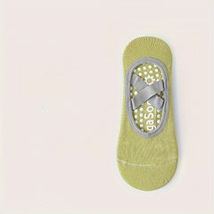 Women's Anti-slip Breathable Yoga Socks Cross Strap Sports Pilates Dance Socks