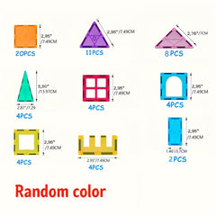 61pcs Magnetic Building Blocks Set for 3 Year Old Kids