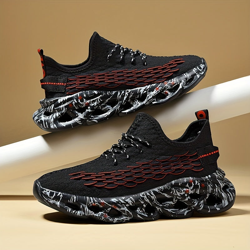 Men's Knitted Lightweight Running Shoes Spring Summer