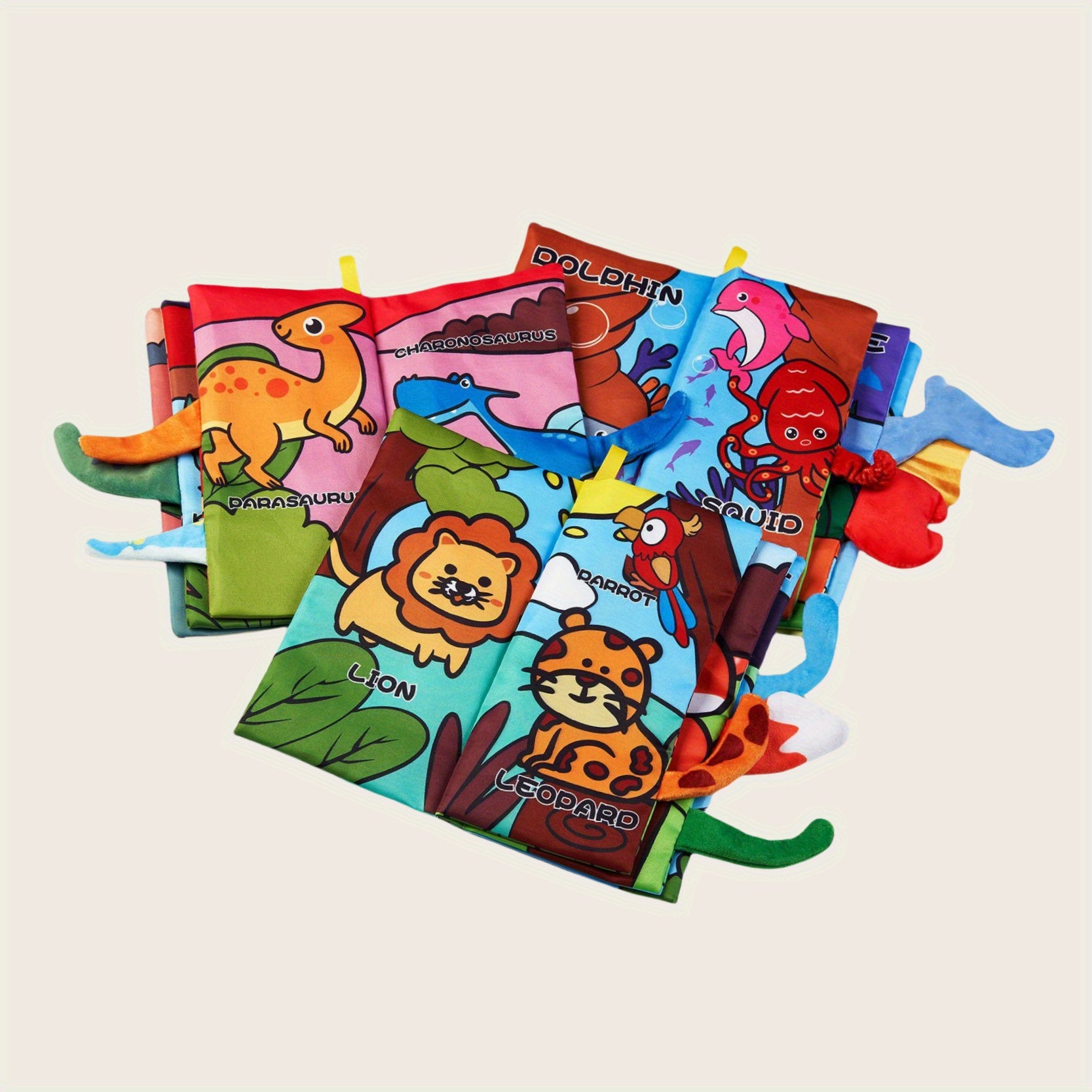 Cloth Art Book & Reading Toy for Kids 0-3 Dinosaurs & Ocean
